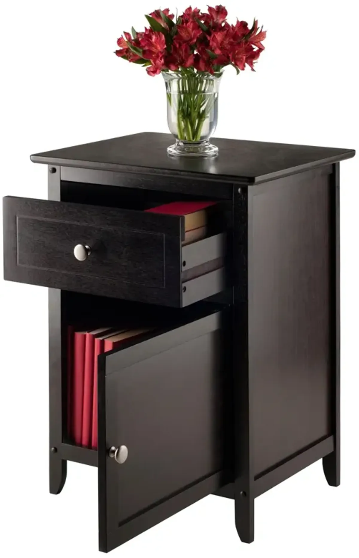 Eugene Accent Table, Nightstand, Espresso