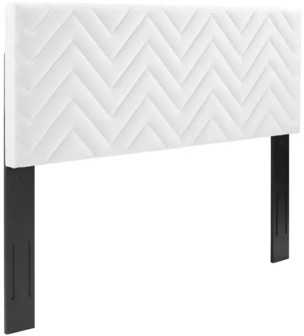 Modway - Mercy Chevron Tufted Performance Velvet Twin Headboard