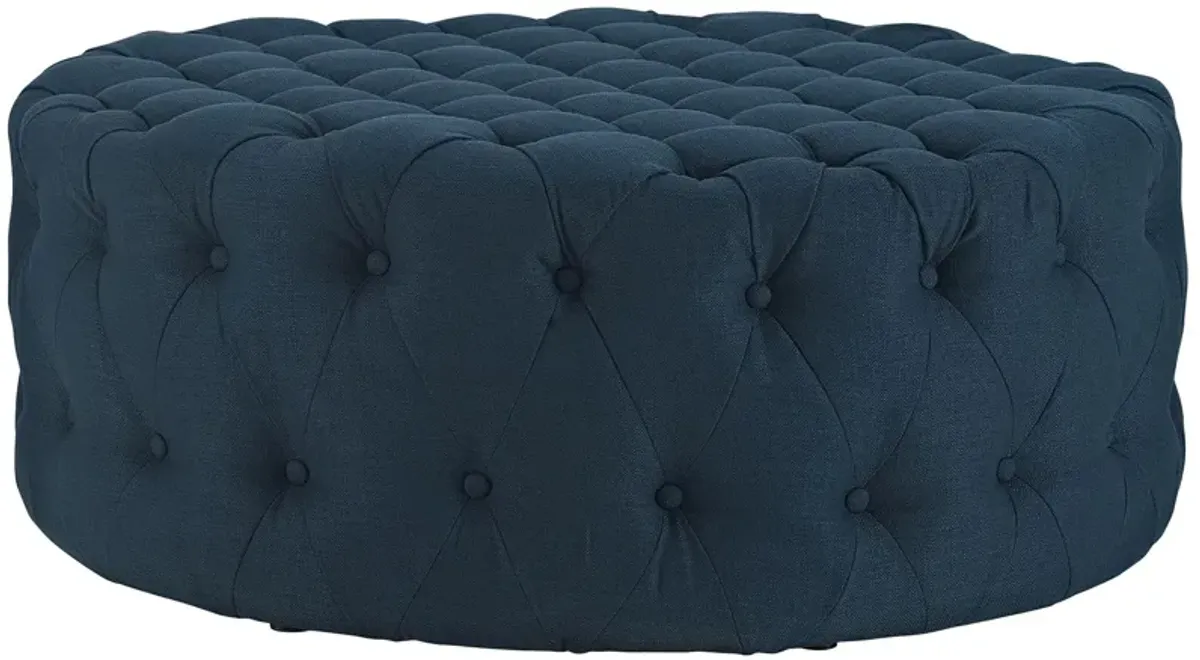 Amour Upholstered Fabric Ottoman Gray EEI-2225-LGR