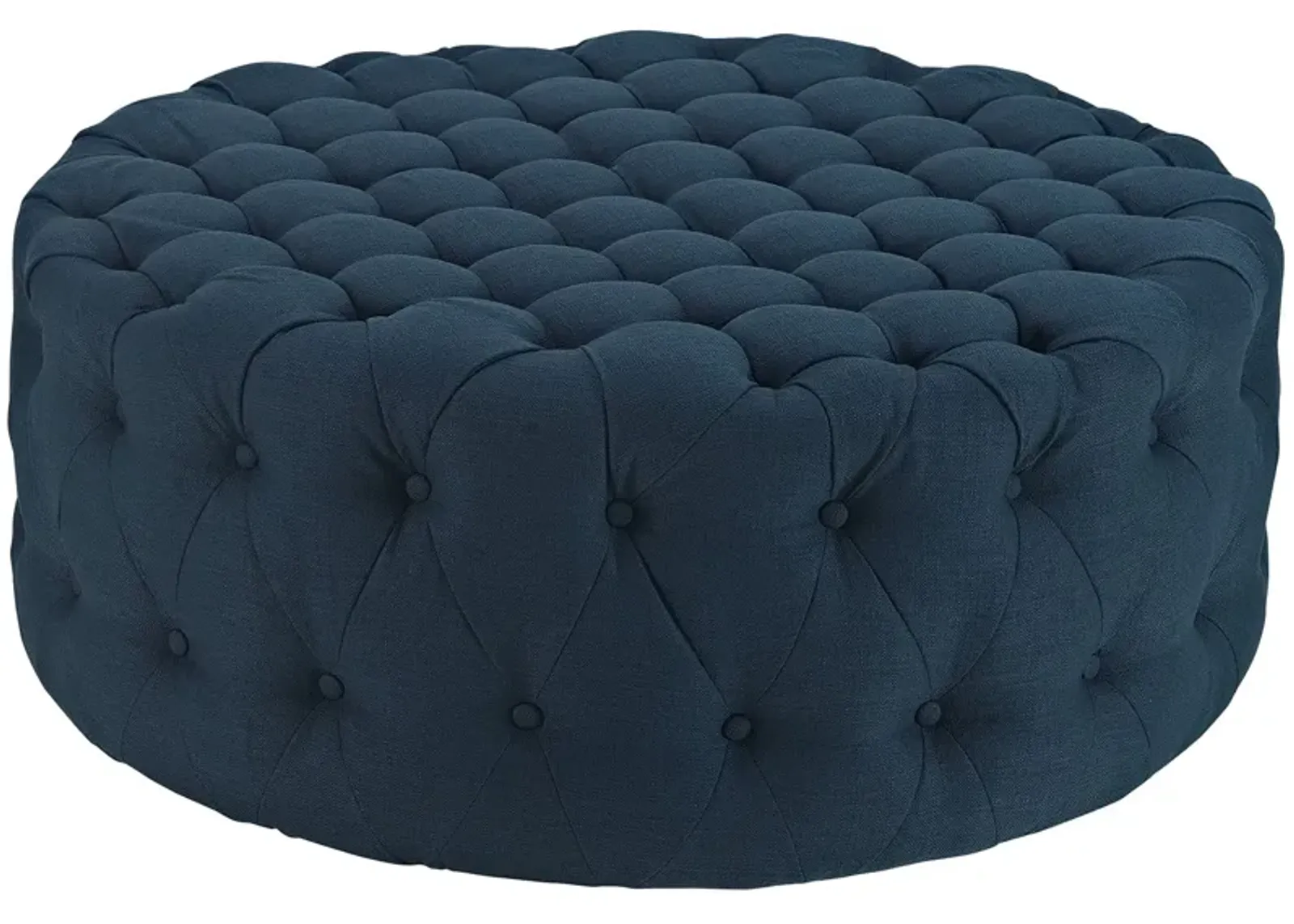 Amour Upholstered Fabric Ottoman Gray EEI-2225-LGR