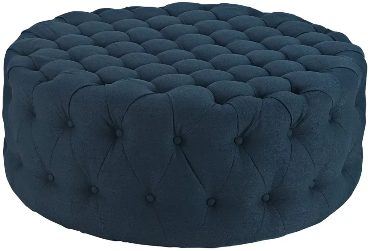 Amour Upholstered Fabric Ottoman Gray EEI-2225-LGR