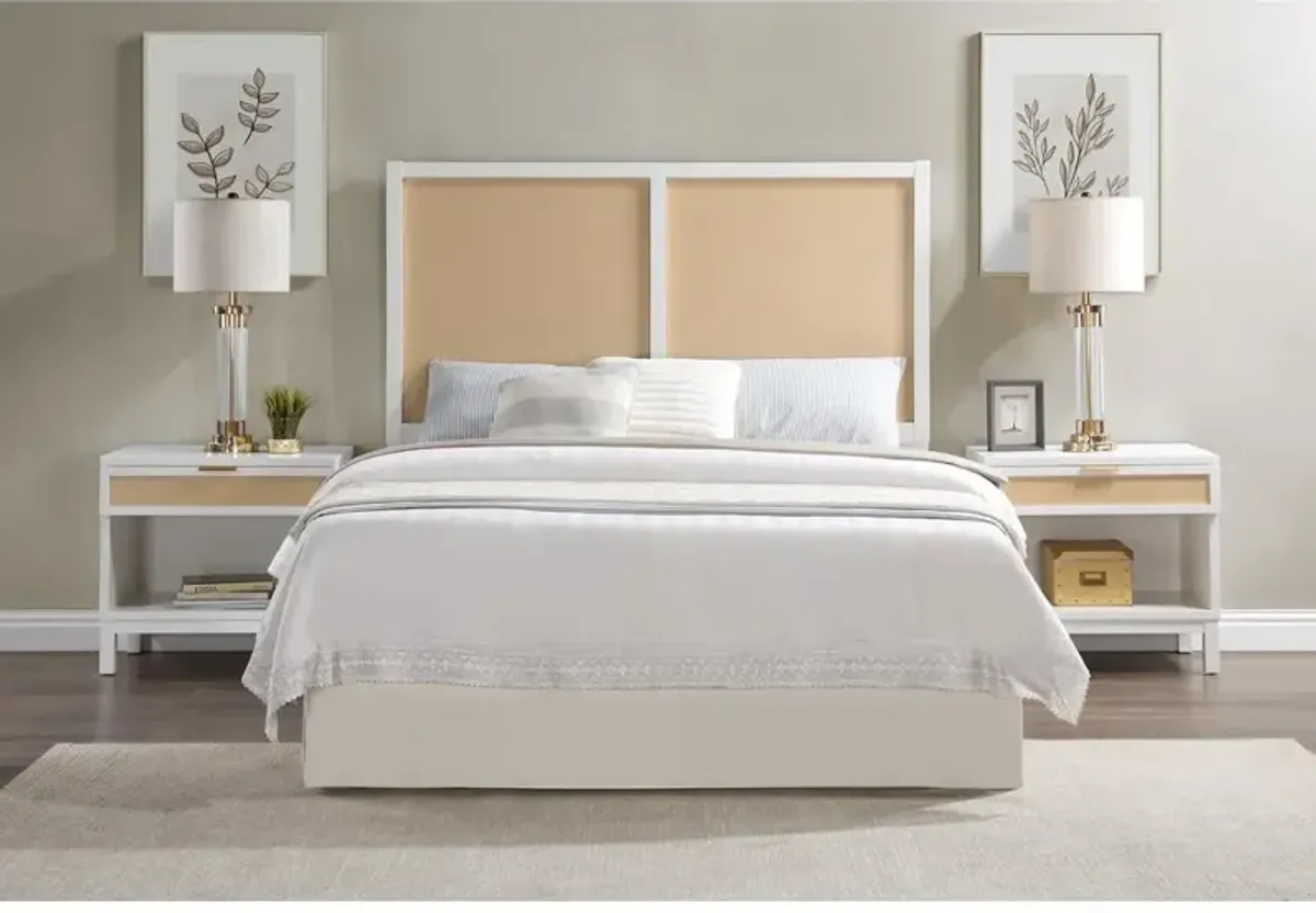 Comfort Pointe Bayport Cane and Solid Wood Queen/full Headboard