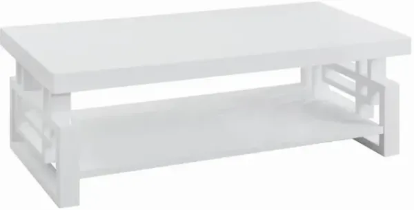 Schmitt Rectangular Coffee Table High Glossy White