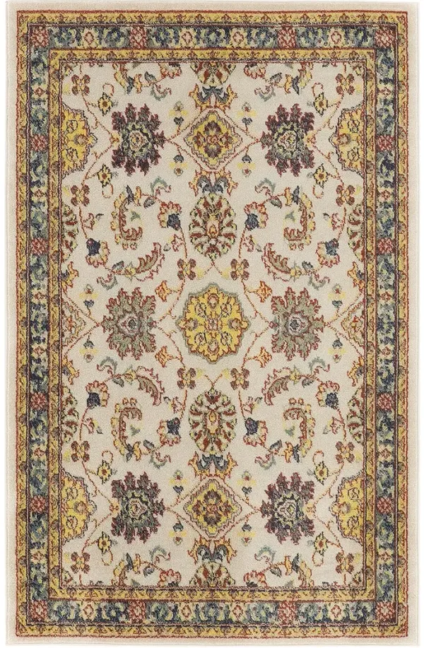 Nourison Essentials NRE05 Ivory/Gold 4' x 6' Rug