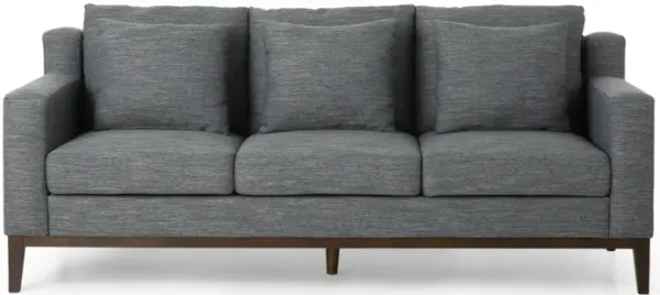 Mirod Comfy 3-seat Sofa with Wooden Legs, Modern for Living Room and Study