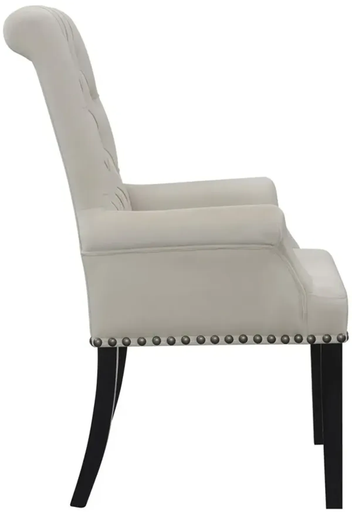 Coaster Co. of America Alana Upholstered Tufted Arm Chair with Nailhead Trim