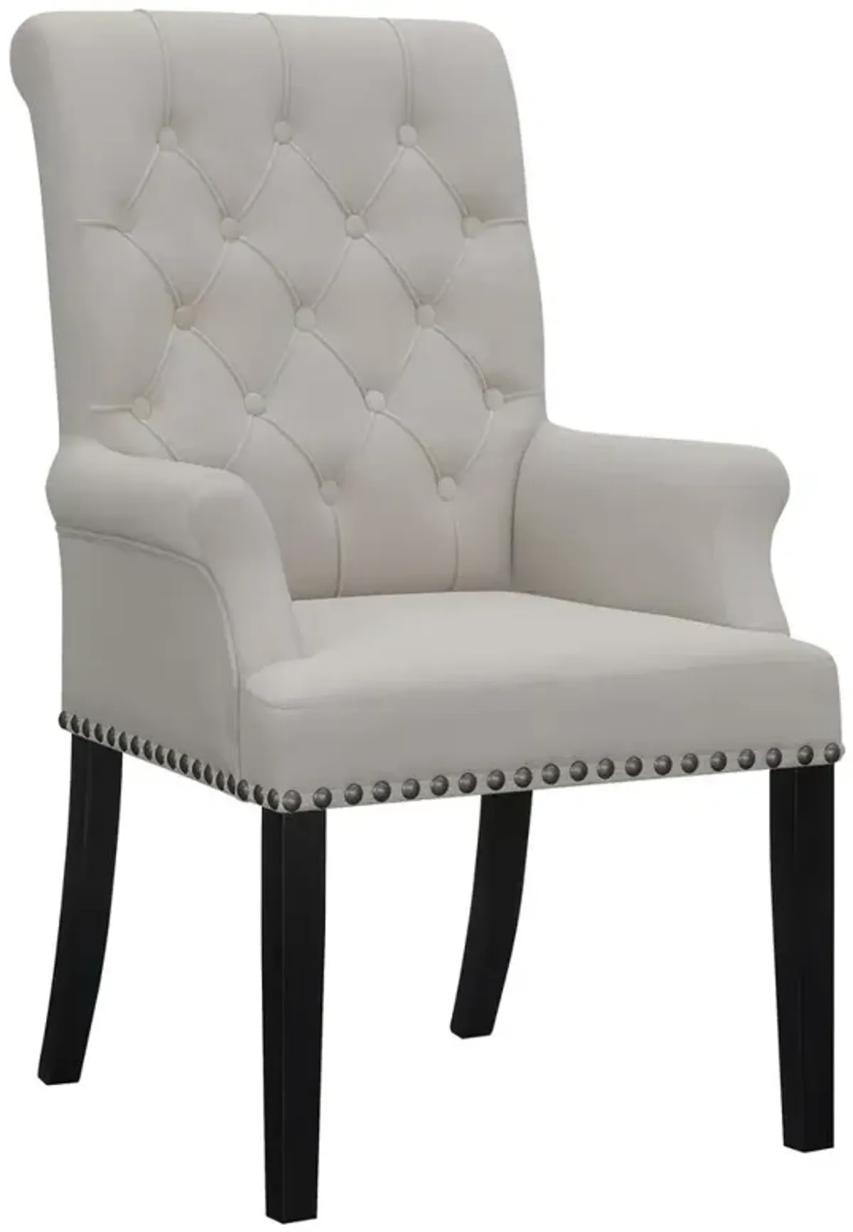 Coaster Co. of America Alana Upholstered Tufted Arm Chair with Nailhead Trim