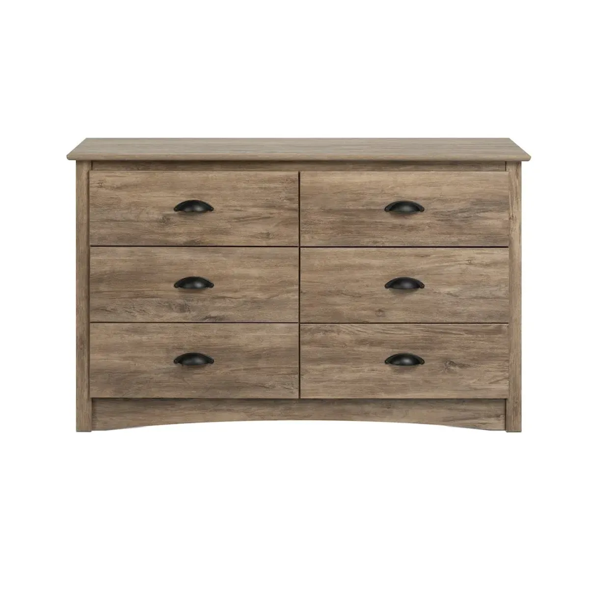 Prepac Salt Spring 6-Drawer Condo Dresser, Drifted Gray