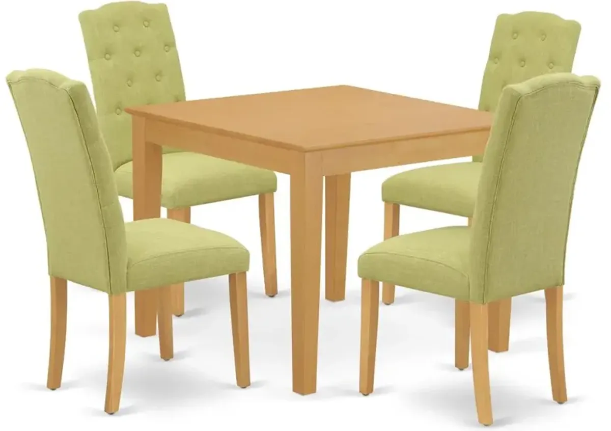 Dining Room Set Oak, OXCE5-OAK-07