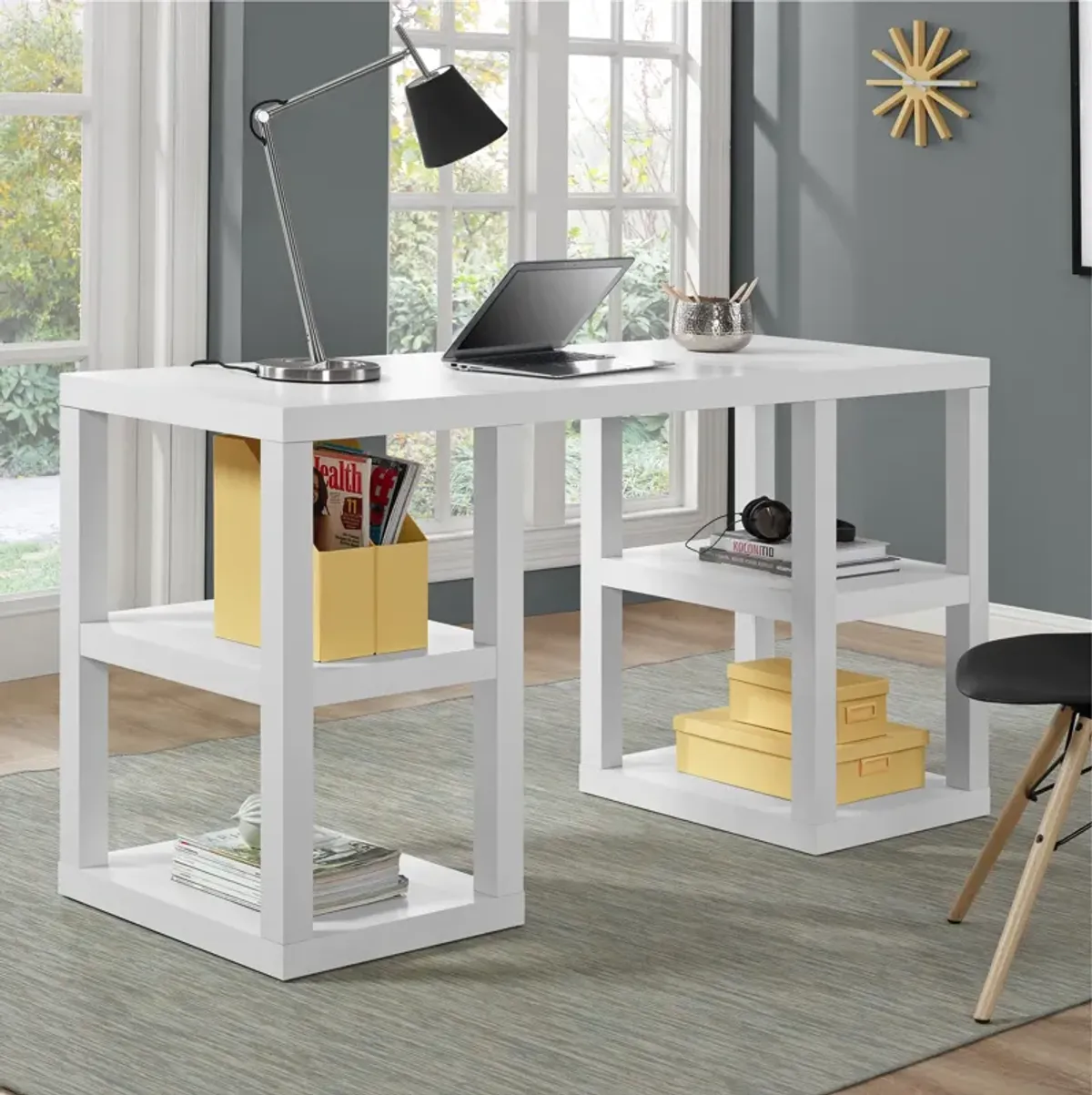 Parsons Double Pedestal Computer Desk