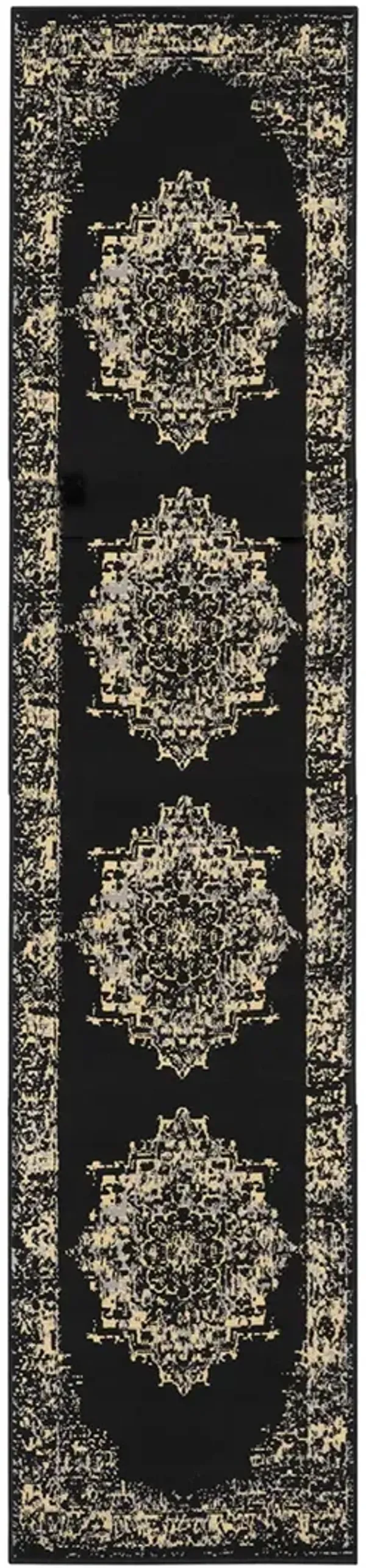 Grafix GRF14 Black 2' x 4' Rug