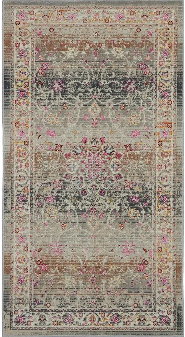 Vintage Kashan VKA01 Gray 2' x 4' Rug