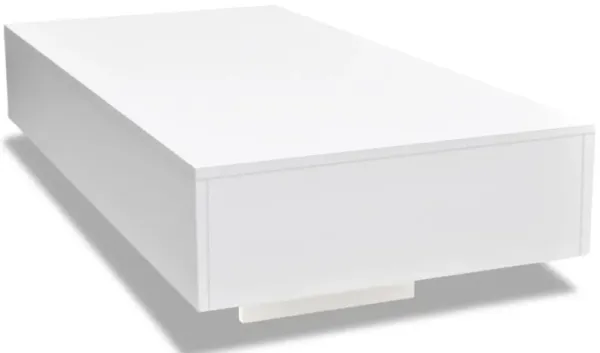 vidaXL Coffee Table High Gloss White