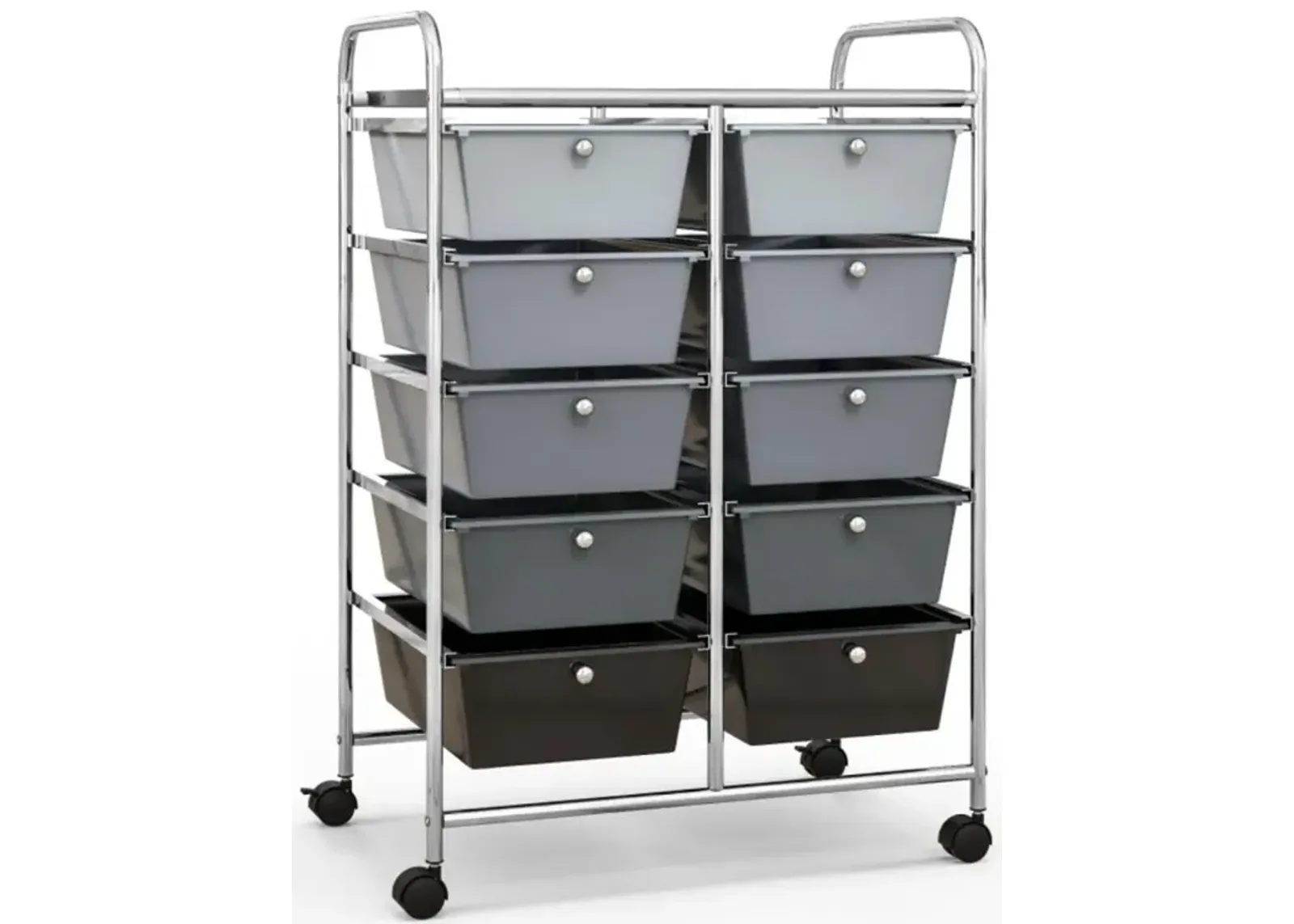 Hivvago 10-Drawer Rolling Storage Cart