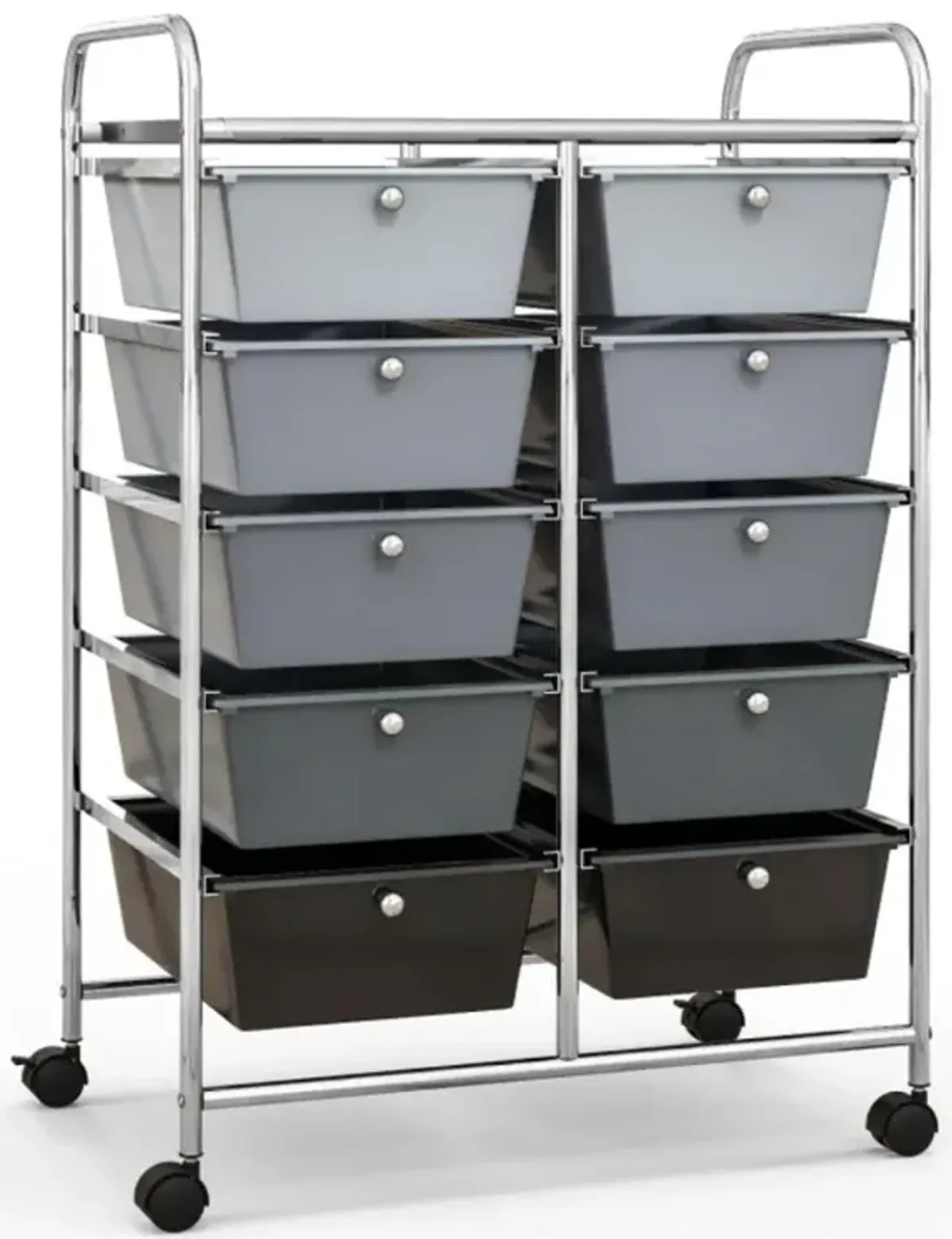 Hivvago 10-Drawer Rolling Storage Cart