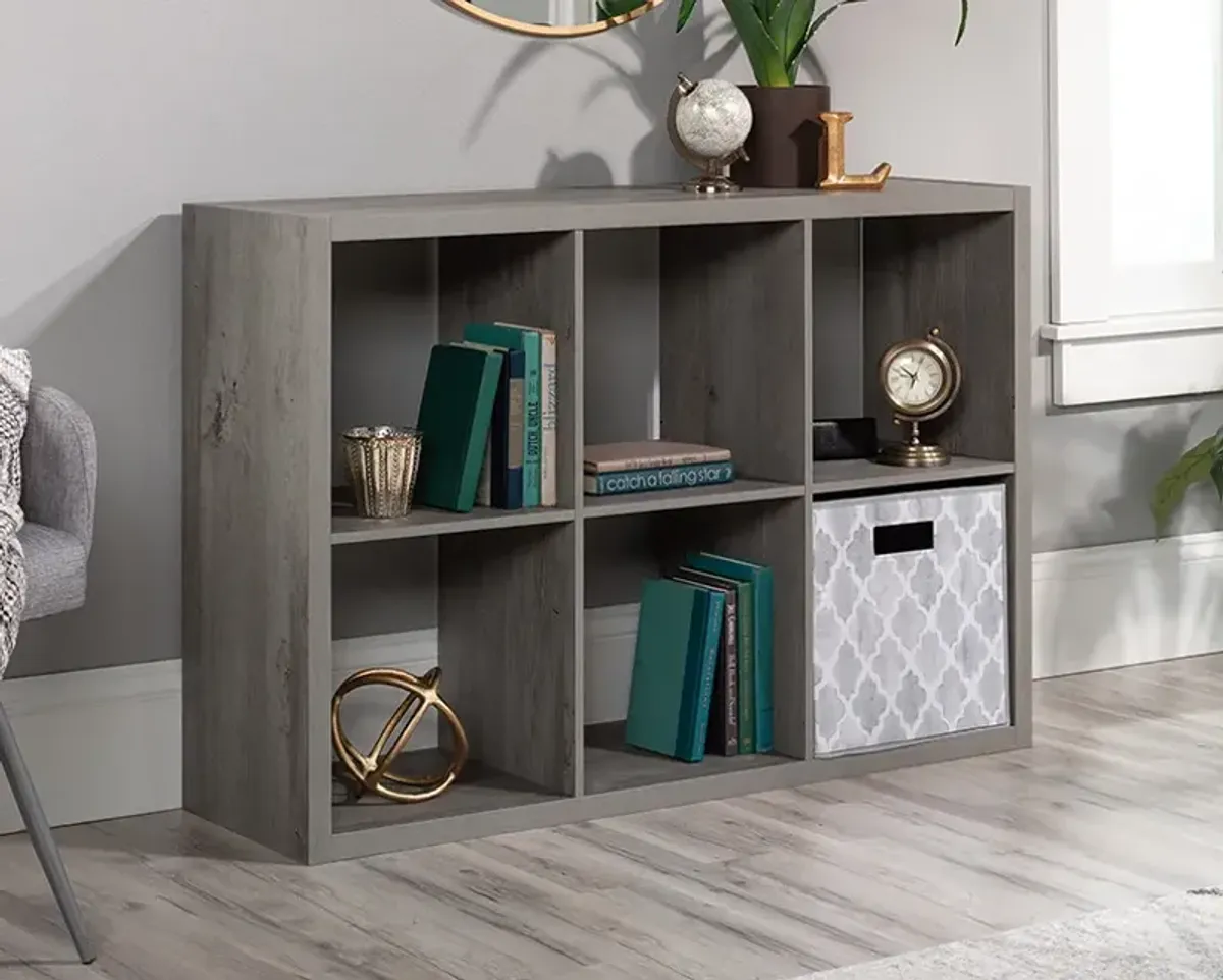 6-Cube Organizer Storage Bookcase, Gray