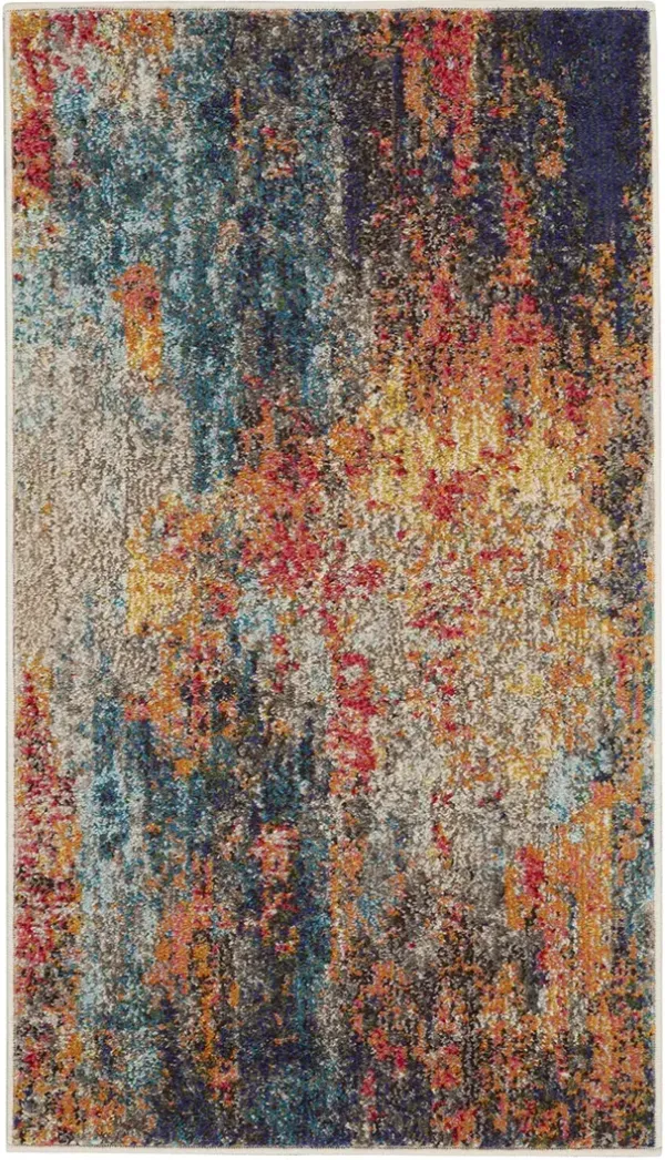 Celestial CES15 Multicolor 2'2" x 3'9" Rug