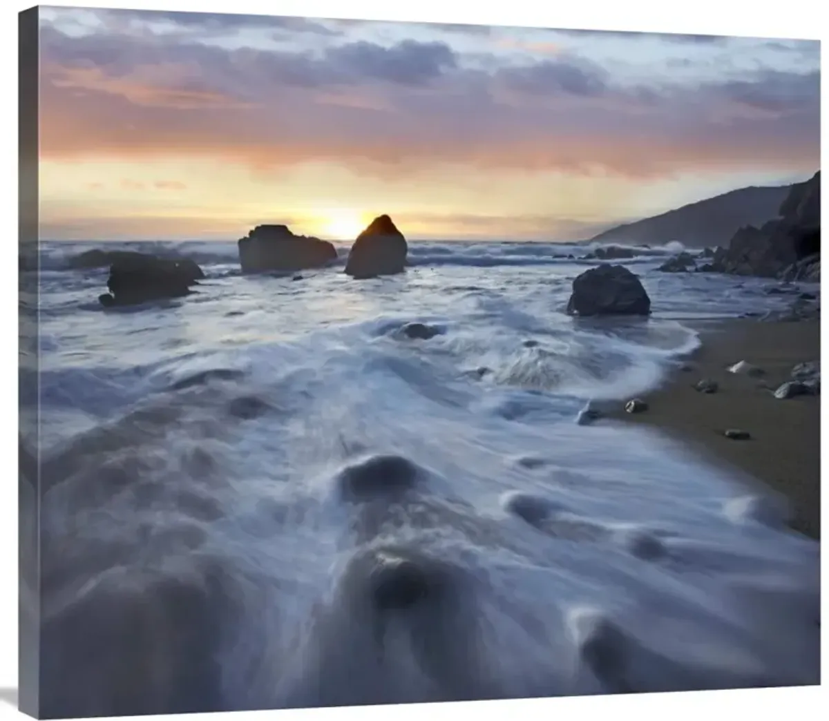 Kirk Creek Beach, Big Sur, California-Canvas Art-36x31.68