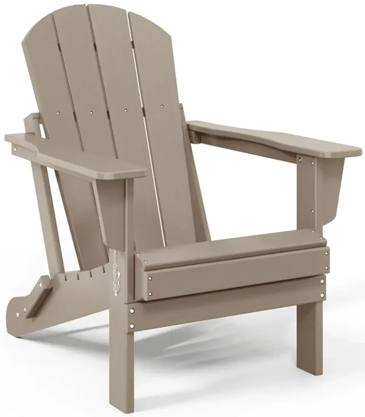 WestinTrends HDPE Outdoor Patio Folding Poly Adirondack Chair