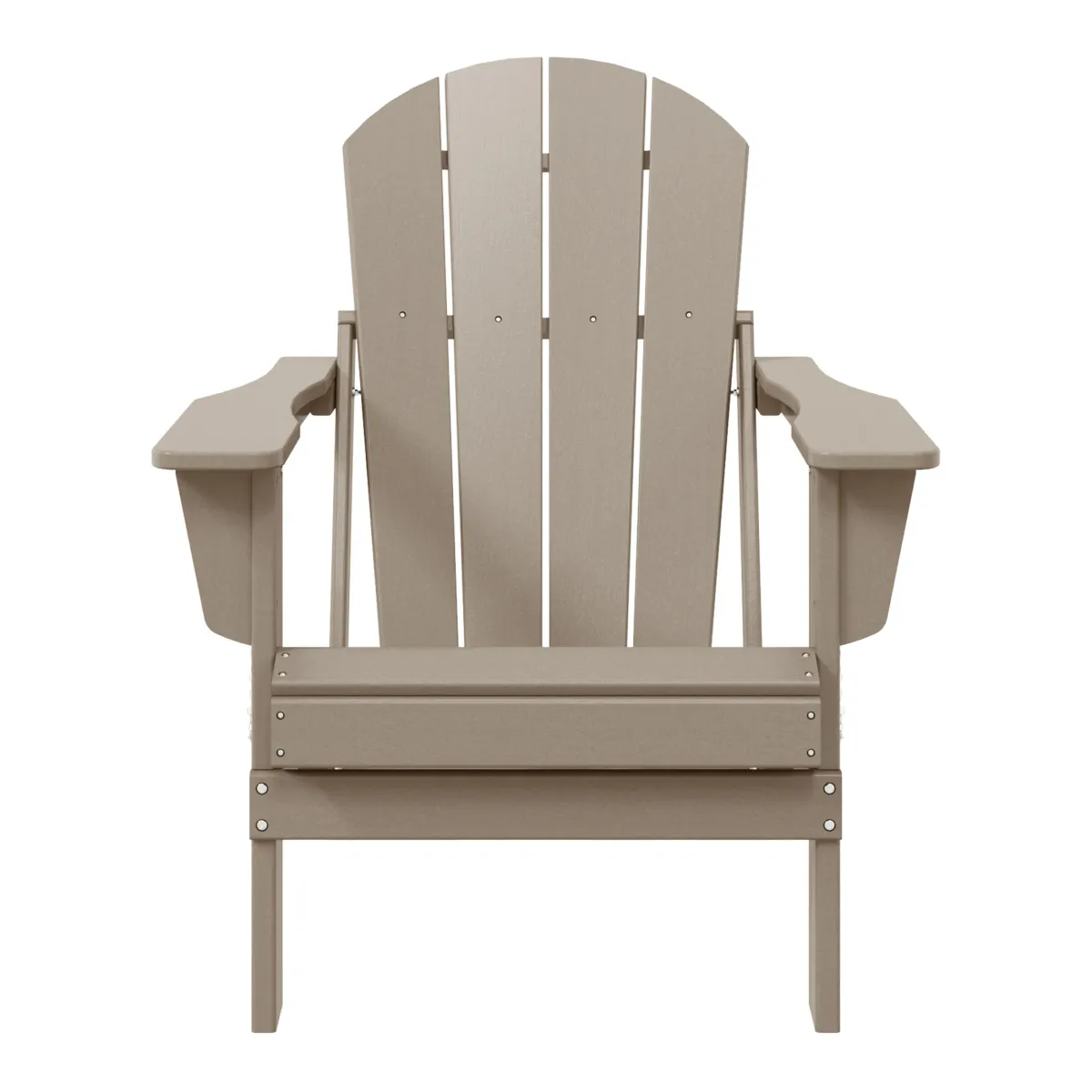 WestinTrends HDPE Outdoor Patio Folding Poly Adirondack Chair