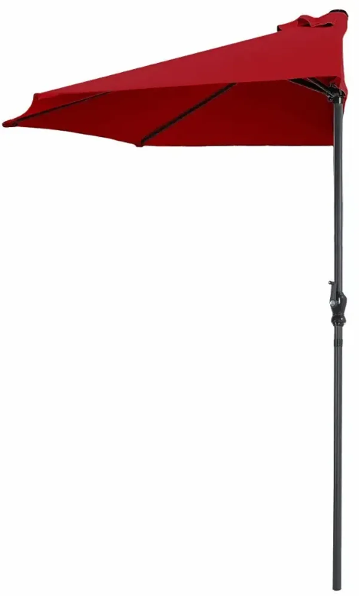 9 Feet Patio Bistro Half Round Umbrella without Weight Base