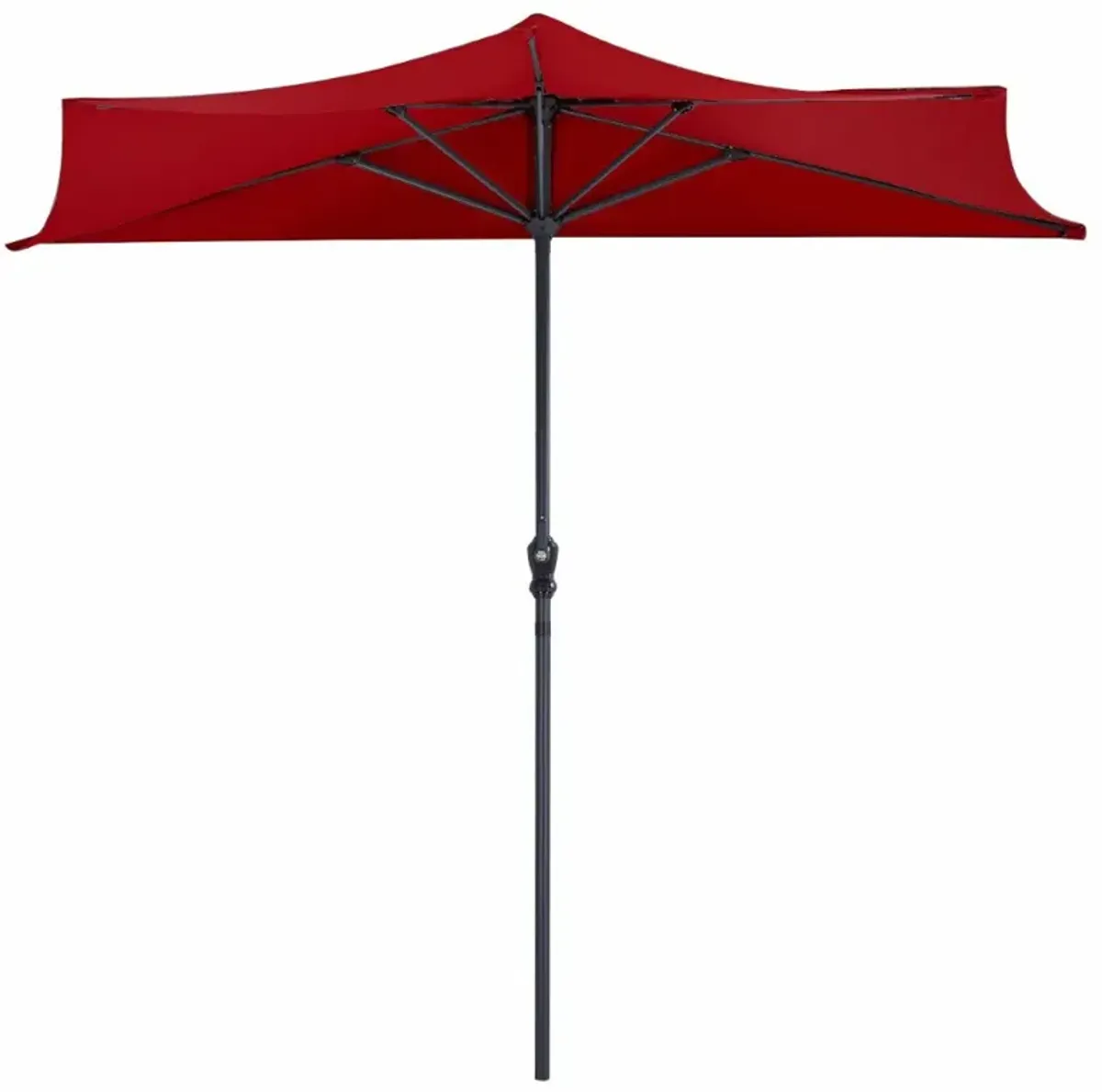 9 Feet Patio Bistro Half Round Umbrella without Weight Base