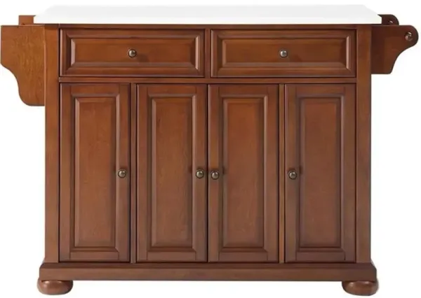 Alexandria Stone Top Full Size Kitchen Island/Cart