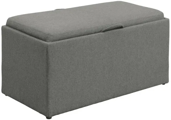 Convience Concept, Inc. Comfort Sheridan Storage Ottoman with Reversible Tray and 2 Side Ottomans