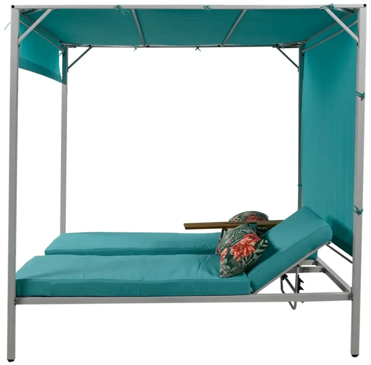 Merax Outdoor Patio Sunbed Daybed with Cushions