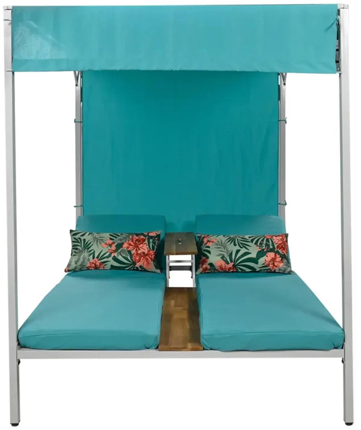 Merax Outdoor Patio Sunbed Daybed with Cushions