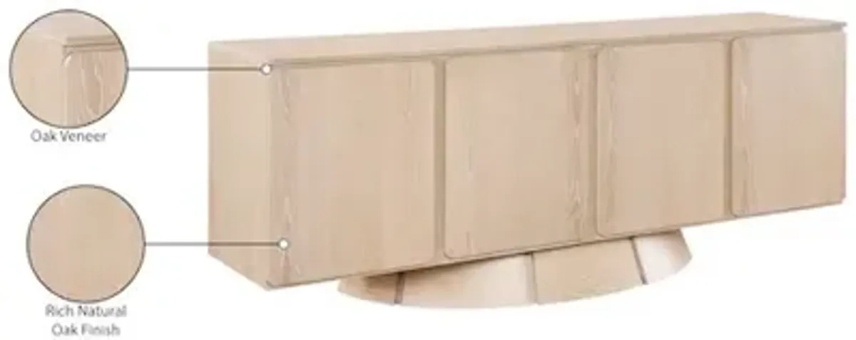 Meridian Furniture Bellona Natural Sideboard/Buffet