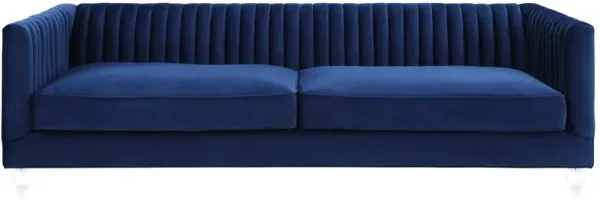 Aviator Navy Velvet Sofa