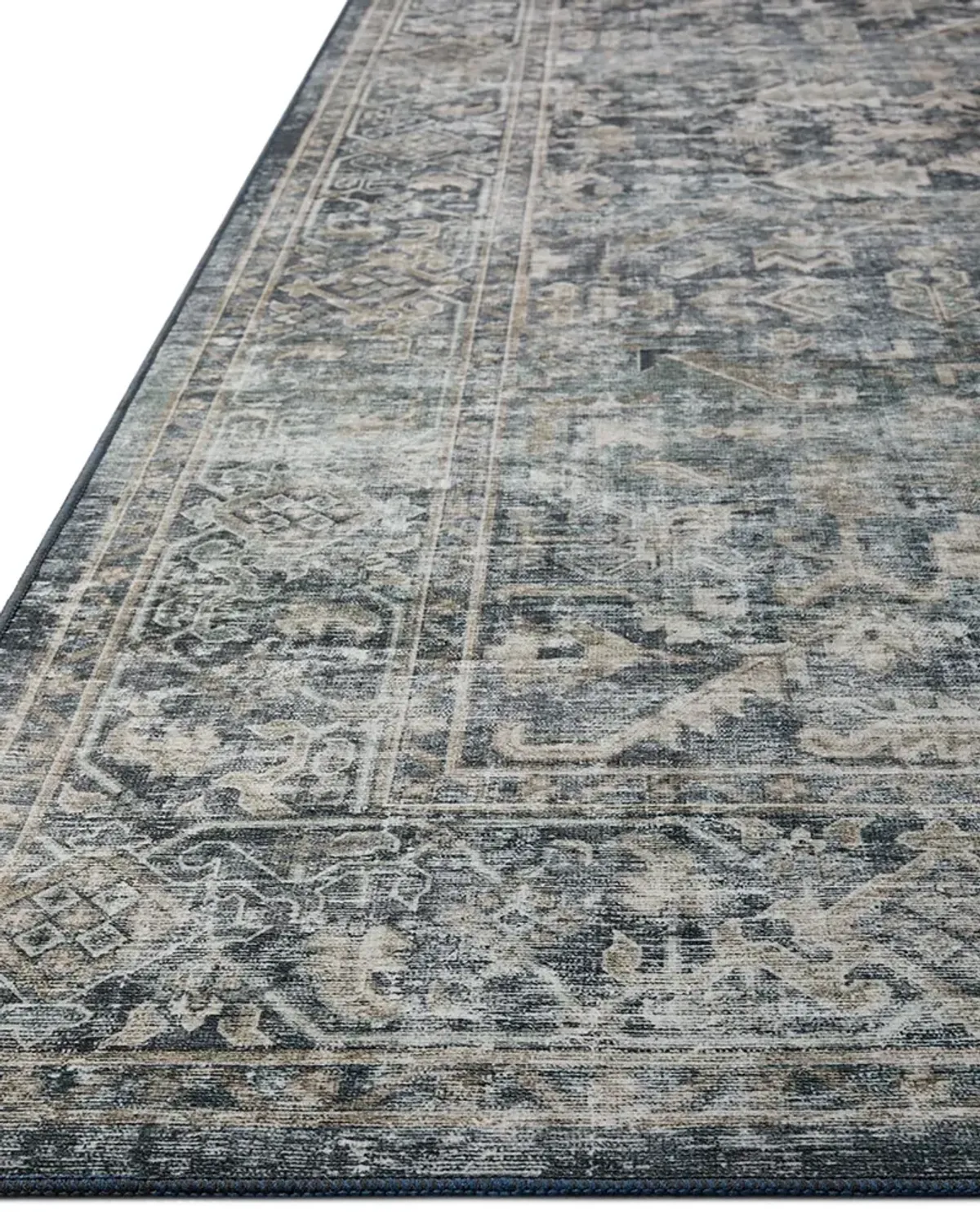 Josie  Ocean/Natural 6'x9'0" Machine Washable Rug