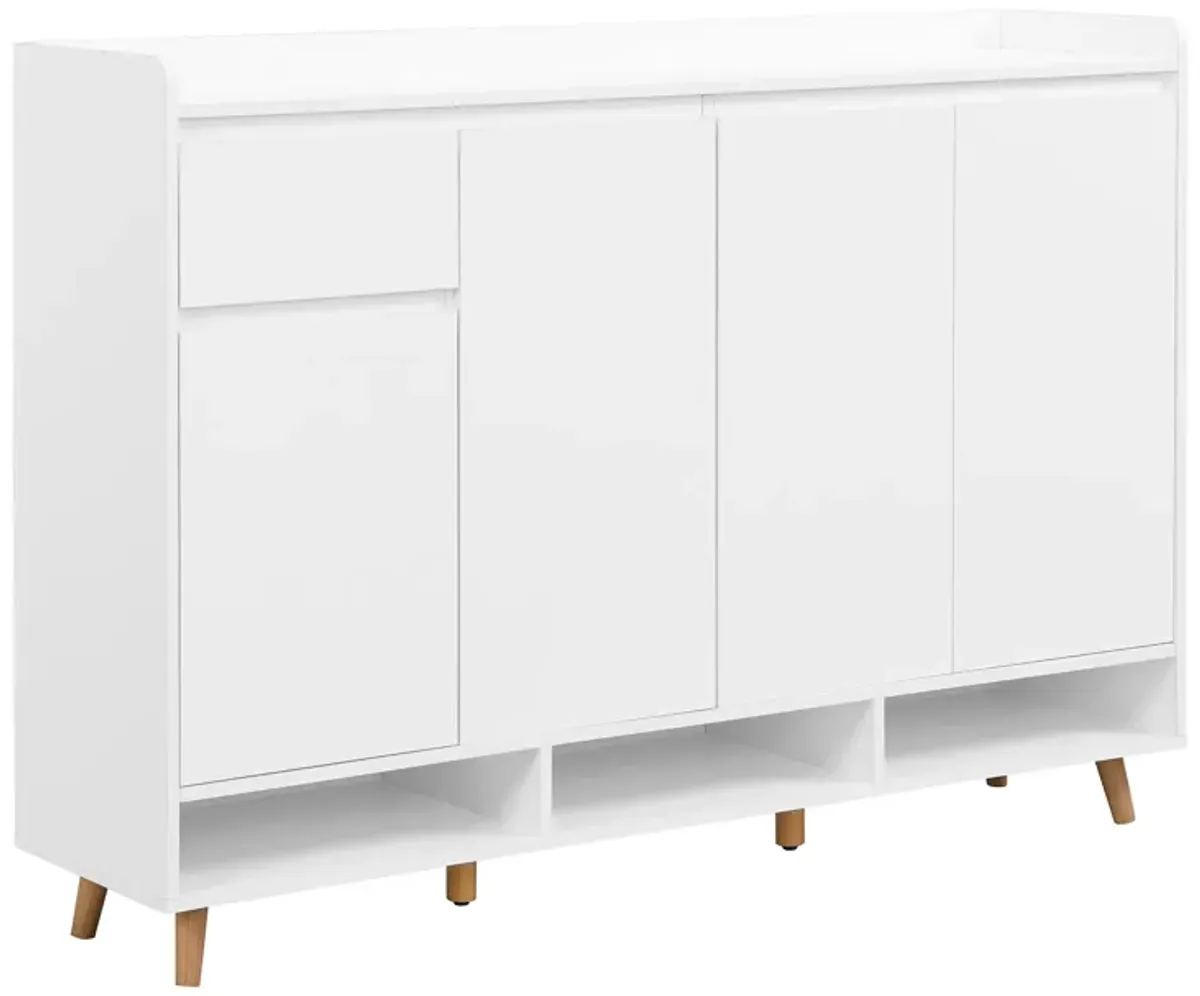 Contemporary Shoe Cabinet with Adjustable Shelves