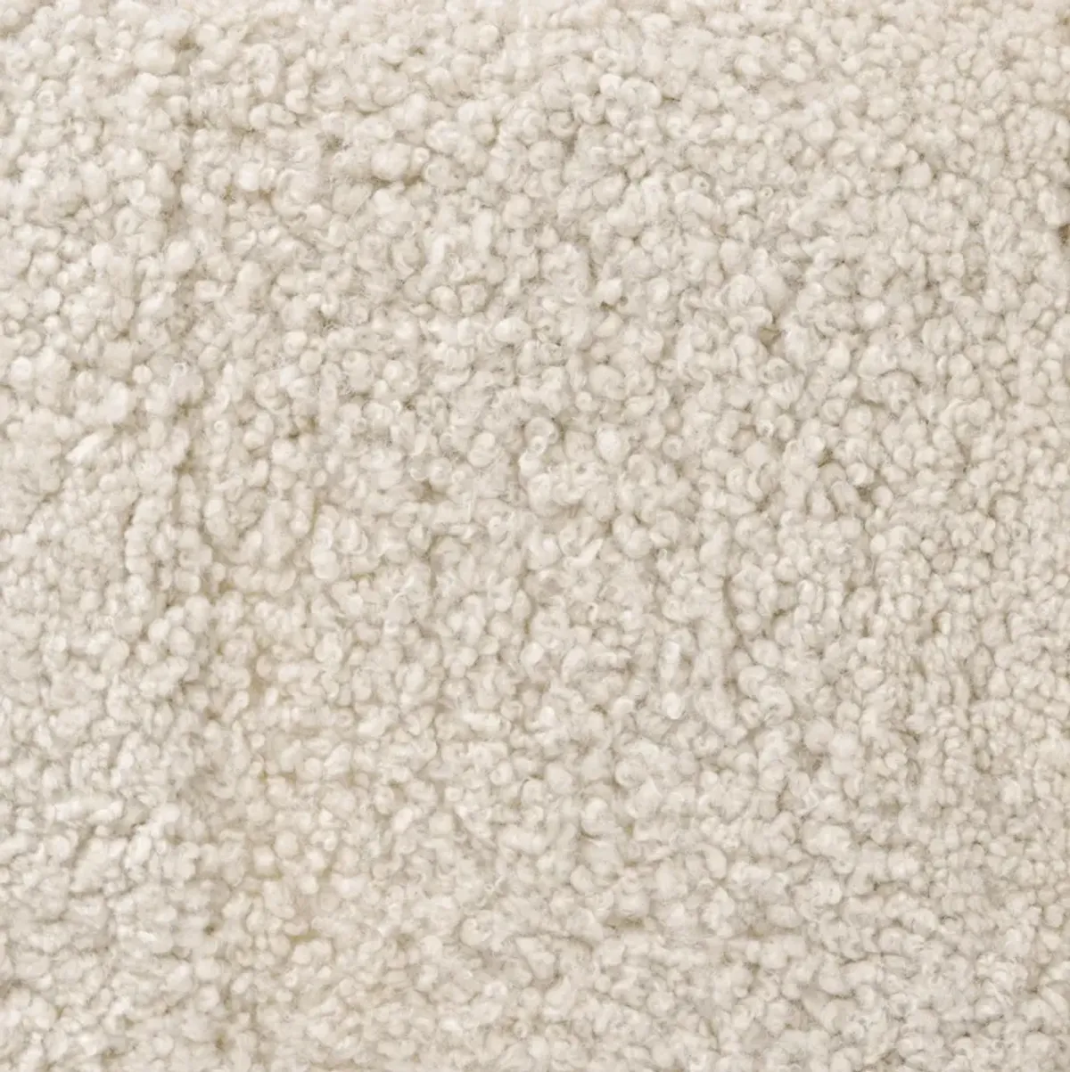 Oslo Beige Shearling Ottoman