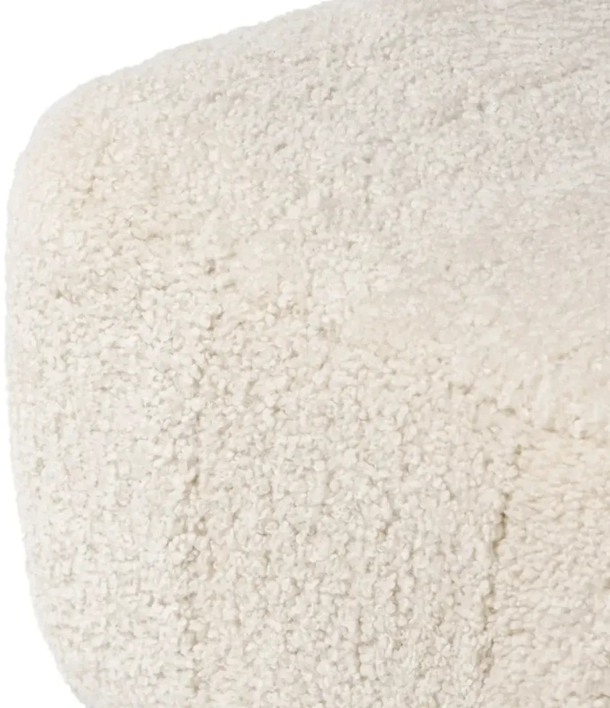 Oslo Beige Shearling Ottoman
