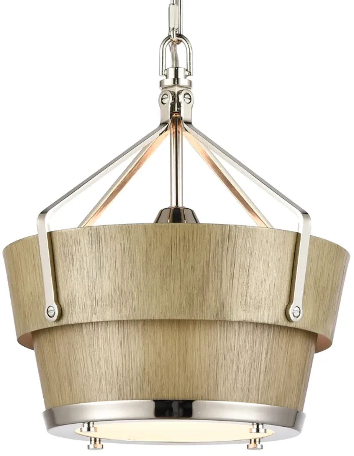 Marin 10.5'' Brown Wide 1-Light Pendant