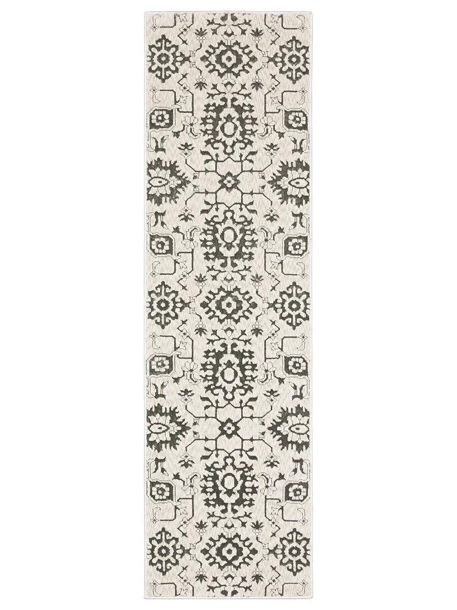 Intrigue 2'3" x 7'6" Ivory Rug