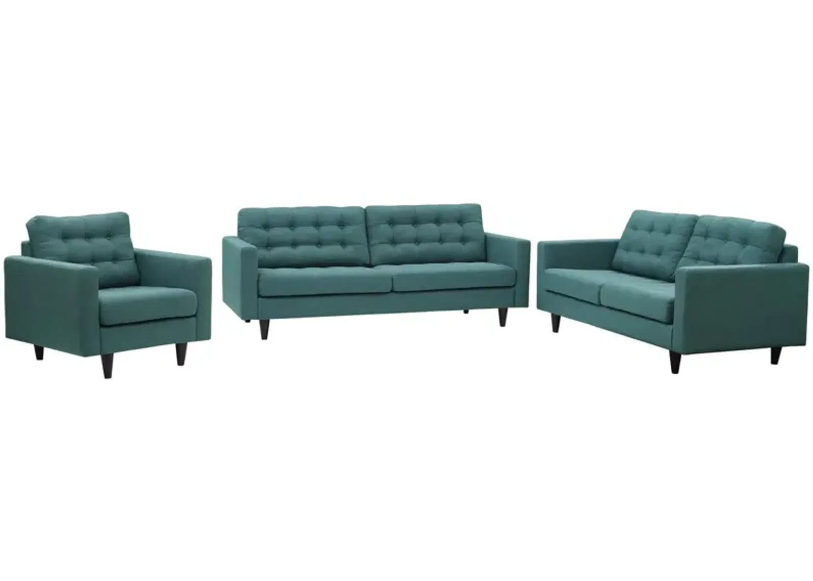 Empress Sofa, Loveseat and Armchair Set of 3