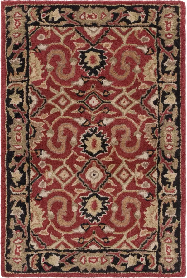 Caesar CAE-1031 4' Round Red Rug