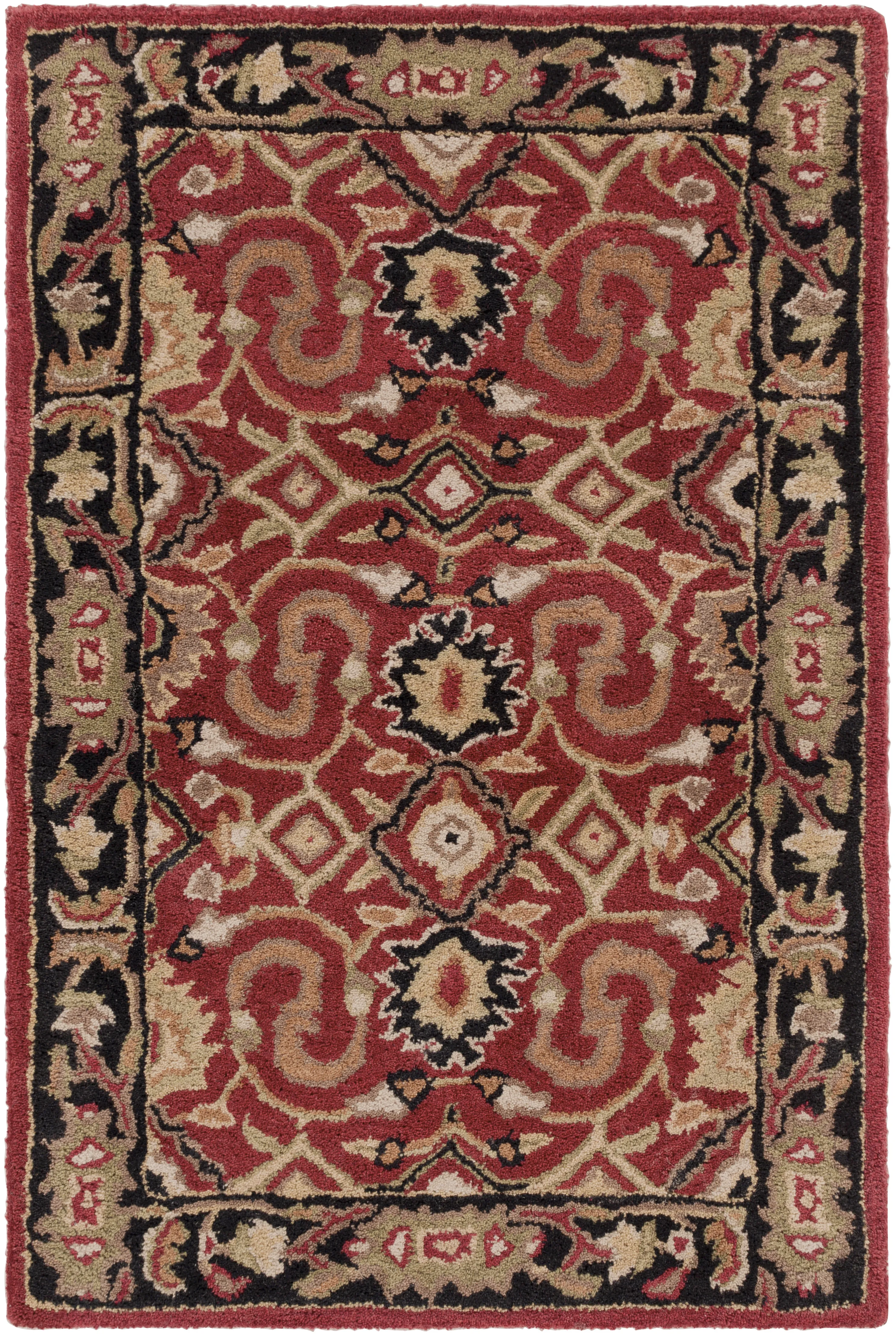 Caesar CAE-1031 4' Round Red Rug