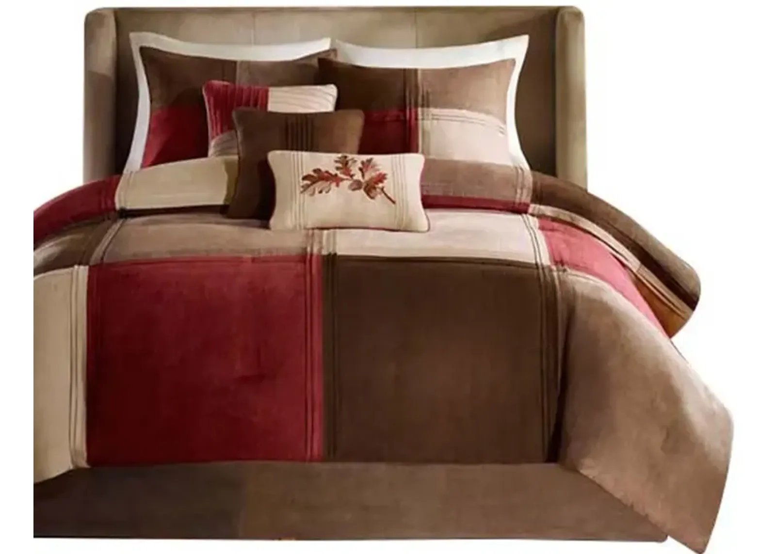 Gracie Mills Florentino 7-Piece Microsuede Comforter Set