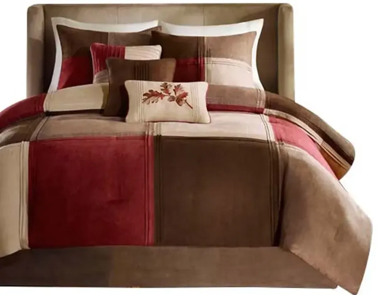 Gracie Mills Florentino 7-Piece Microsuede Comforter Set