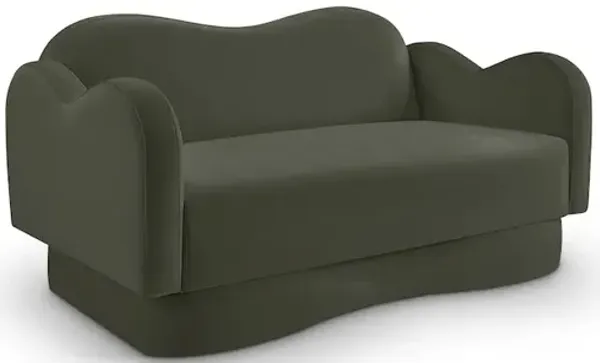 Meridian Furniture Bloom Green Velvet Loveseat