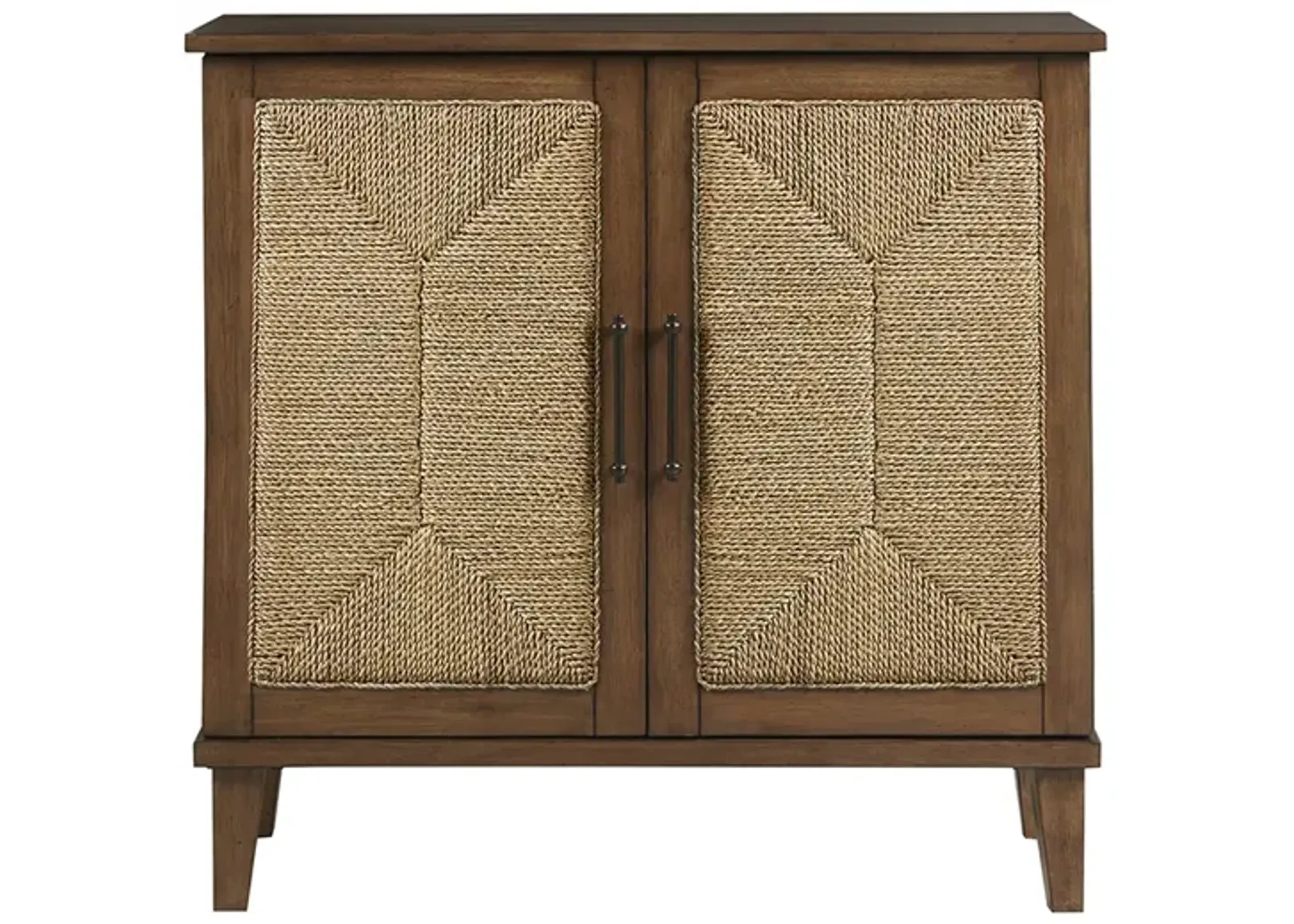 Gracie Mills Talitha Handcrafted Seagrass 2-Door Accent Chest