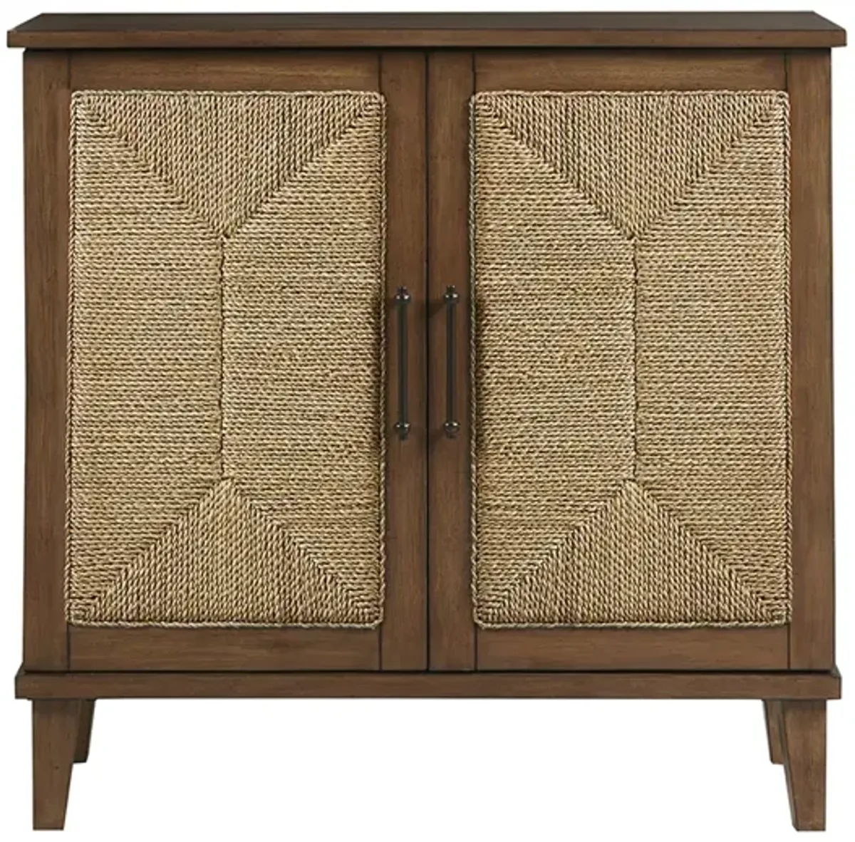 Gracie Mills Talitha Handcrafted Seagrass 2-Door Accent Chest