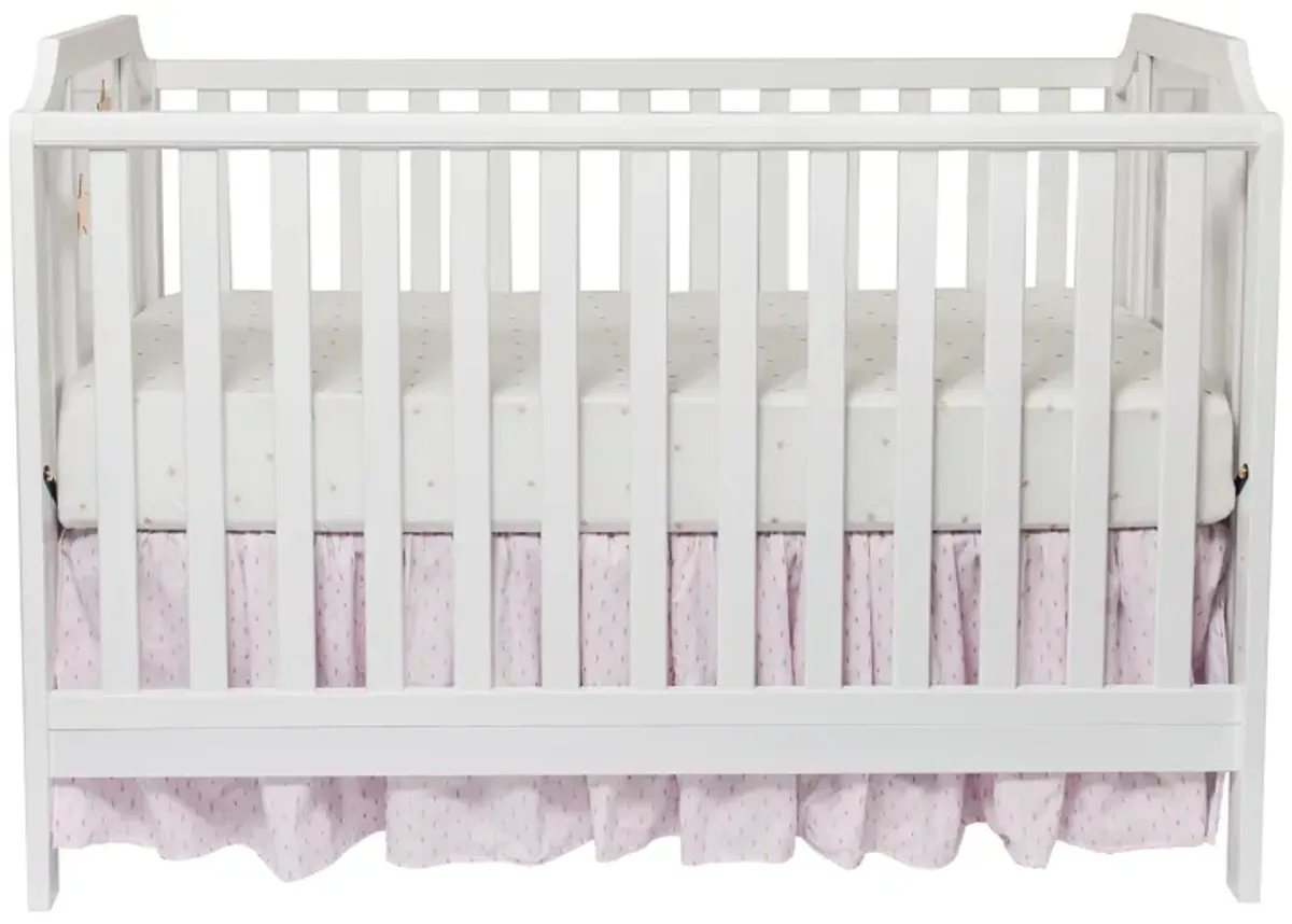 Suite Bebe Celeste Acrylic 3-in-1 Convertible Island Crib White