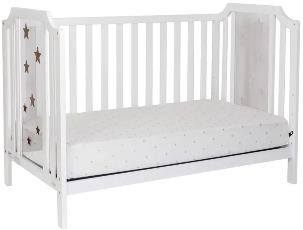 Suite Bebe Celeste Acrylic 3-in-1 Convertible Island Crib White