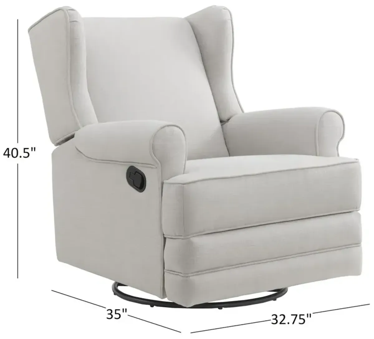 Oxford Baby Teegan Swivel Rocker / Recliner Sand