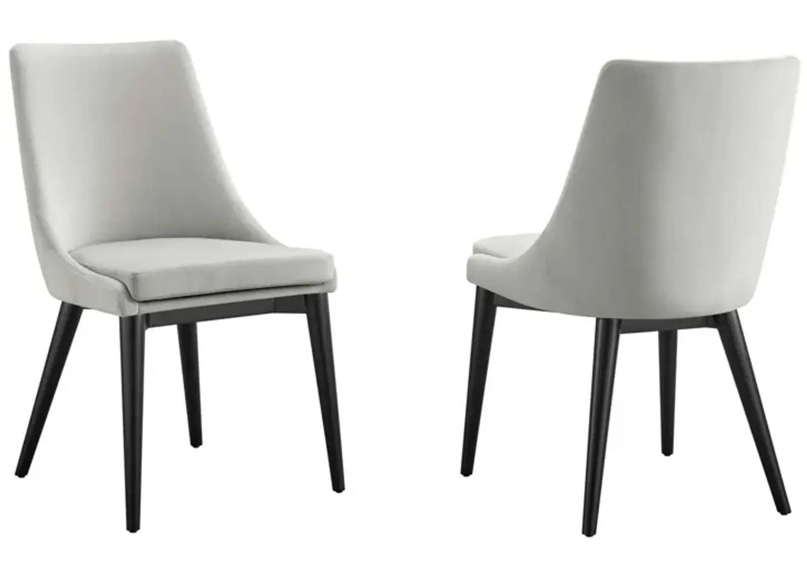 Viscount Accent Performance Velvet Dining Chairs - Set of 2